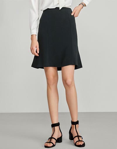 women's black mermaid dress-123-4